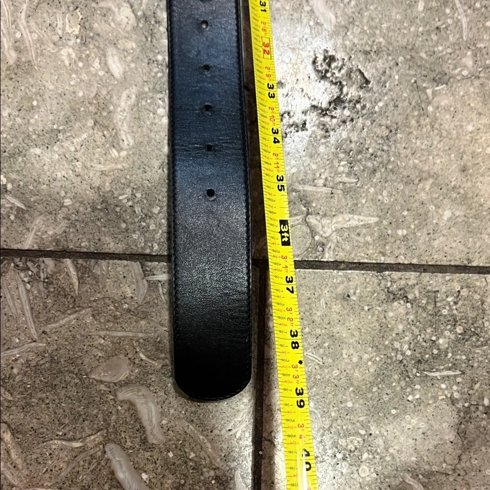 Gucci Marmot Black Leather Belt